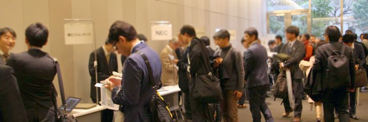 ホワイエでのブース展示