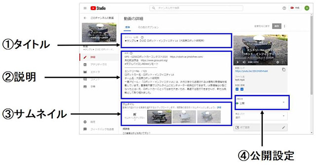 動画アップルール